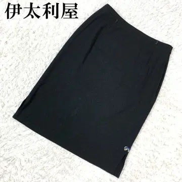 이타리야 이탈리아 올 패턴 메쉬 캐주얼 스커트 블랙 9 B3314