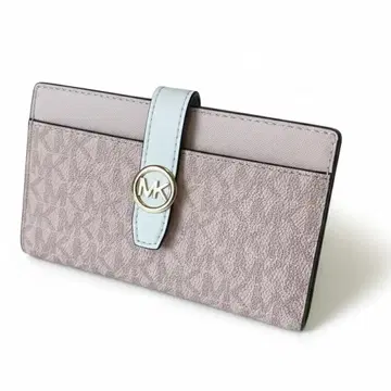 새상품 마이클코어스 지갑 월렛 이단 접이식 슬림 핑크