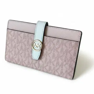 새상품 마이클코어스 지갑 월렛 이단 접이식 슬림 핑크