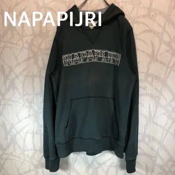 나파피리 NAPAPIJRI 그린 후드 부착 후드티 센터 로고 R