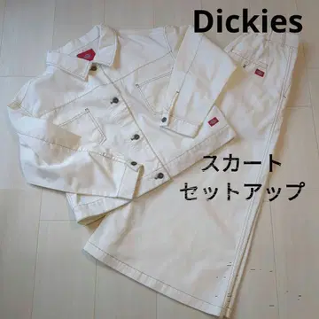 Dickies 워크 자켓 스커트 루즈핏 셋업 아이보리 화이트