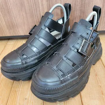 Converse ALL STAR 블랙 통굽 샌들 24cm