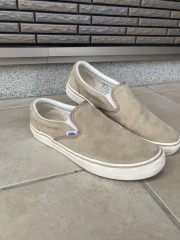 VANS 스웨이드 슬립온 베이지