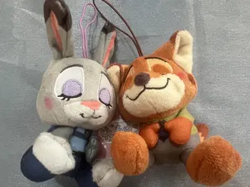 디즈니 봉제 인형 스트랩 주디 홉스 닉 와일드