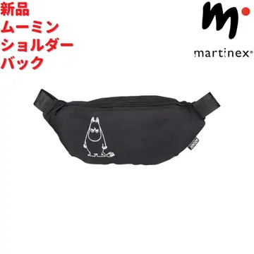 Martinex 무민 숄더 바디 백 블랙 30 x 15cm