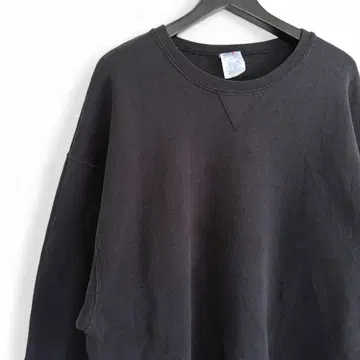 00s 빈티지 러셀 무지 맨투맨 블랙 XXL 사이즈 빅 R4