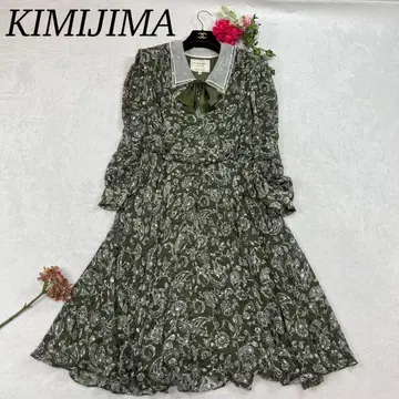 I700 새상품급 L 11 키미지마 레이스 옷깃 페이즐리 롱 여성용
