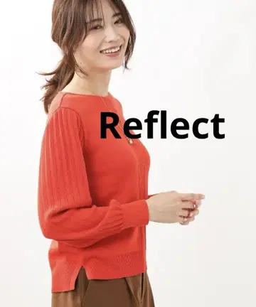 [택 포함 새상품] Reflect 플리츠 슬리브 니트 정가 12,980엔