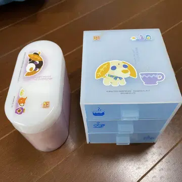 강아지 캐릭터 수납 박스