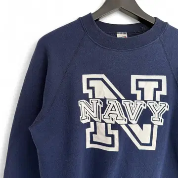 90s USA제 SOFFE NAVY 맨투맨 자수풍 프린트 R8