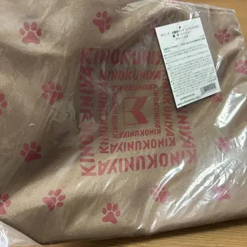 KINOKUNIYA 발바닥 패턴 토트백 베이지 미사용 새상품