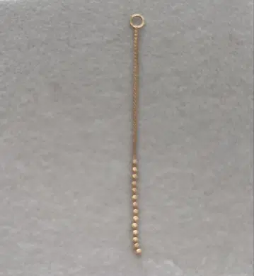골드 체인 디자인 귀걸이 참 약 5cm 한쪽