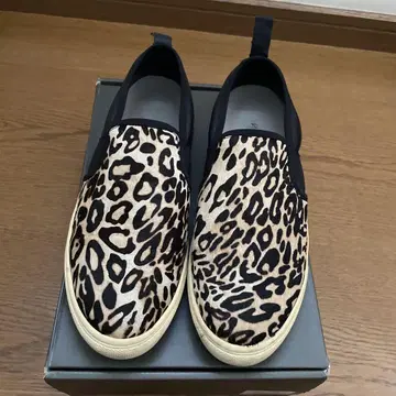 MOHI 모히 송치 레오파드 무늬 슬립온 24.5cm