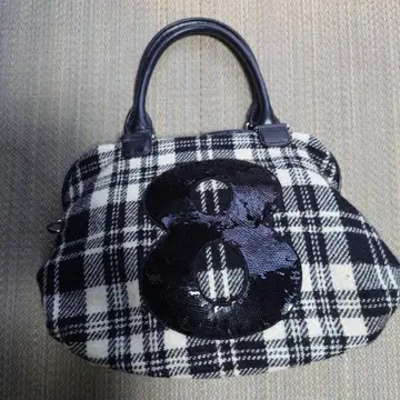 Harris Tweed 체크 무늬 백 스팽글 8