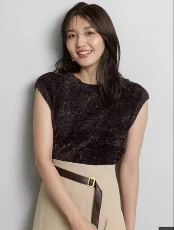 저스길리티 라메 벨로아 풀오버 브라운