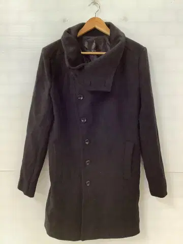 9.24 A423 민서비 아우터 피 코트 블랙 M