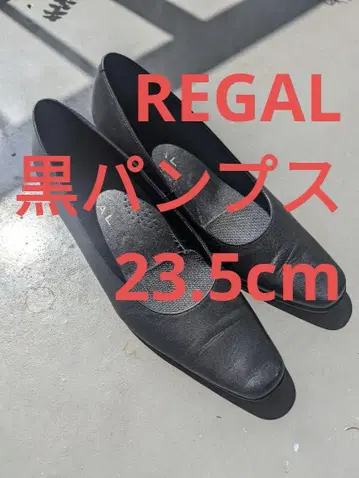 REGAL 블랙 펌프스 23.5cm 천연 가죽