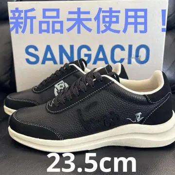 [ 미사용 새상품 ] SANGACIO '뉴' 가죽 블랙 23.5cm 레어