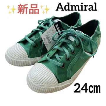 미사용 새상품 택 포함 Admiral 스니커즈 그린 24cm