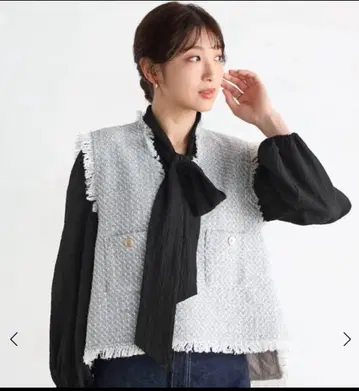 야마다야 Vin 그레이 프린지 베스트