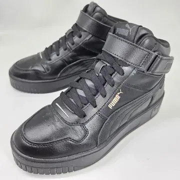 PUMA 푸마 하이컷 스니커즈 24.5cm 블랙