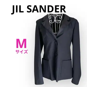 새상품급 JIL SANDER 질 샌더 실크 레이어 옷깃 자켓 36