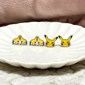 [ 착용 1회 ] 피카츄 지라치 귀걸이 포켓몬 센터