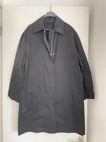 블랙 롱 코트 캐주얼