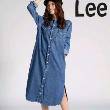 인기 Lee 데님 롱 셔츠 원피스 빔즈 보이 프릭스스토어