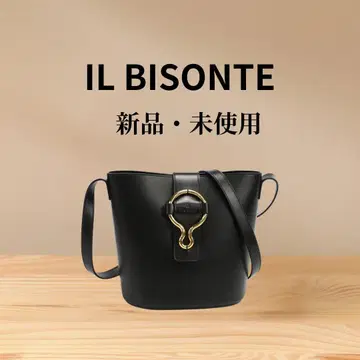 [ 새상품 미사용 ] IL BISONTE 일비종떼 숄더백 블랙