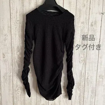 새상품 petirobe 스콧 클럽 블랙 긴팔 상의 스트레치 소재