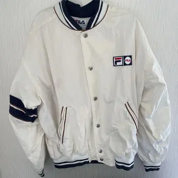 FILA 화이트 봄버 자켓