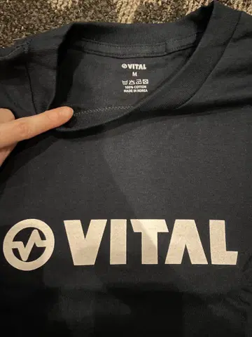 VITAL T셔츠 M 네이비