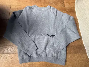 OAMC 그레이 로고 맨투맨 XS