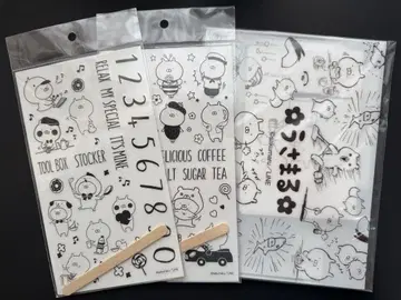 우사마루 원화 엽서 12매 SET & 전사 씰 2종 세트
