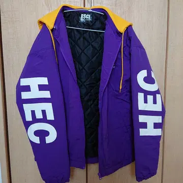새상품급 BSCL HECbyHECTIC 퍼플 나일론 자켓