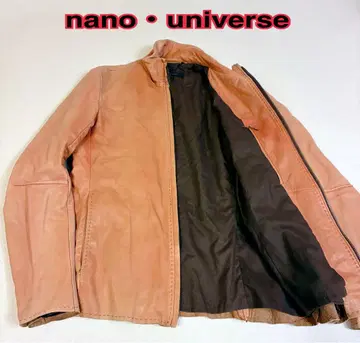 나노 유니버스 가죽 자켓 라이더스 싱글 카멜