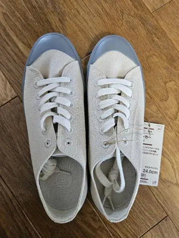 [ 미사용 새상품 ] 무인양품 피로를 덜어주는 발수 스니커즈 24.0cm