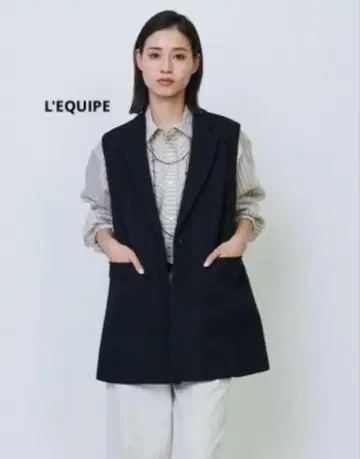 [ 새상품급 ] L'EQUIPE 기마코튼 베스트