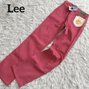 택 포함 새상품 Lee 빈티지 코듀로이 플레어 팬츠 빨간색 레드