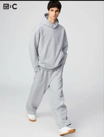UNIQLOC 그레이 와이드 팬츠