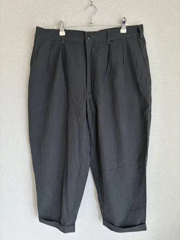 SSZ 18aw Sample collection 울 턱 팬츠 8분 기장