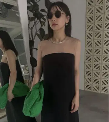 VOLUME BUSTIER LAYERED DRESS 아메리빈티지