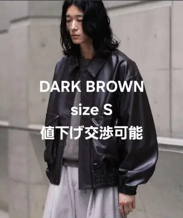 ARTIFICIAL GRAIN SHORT BLOUSON S 사이즈