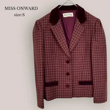 MISS ONWARD 온워드 테일러드 자켓 모 100% 체크