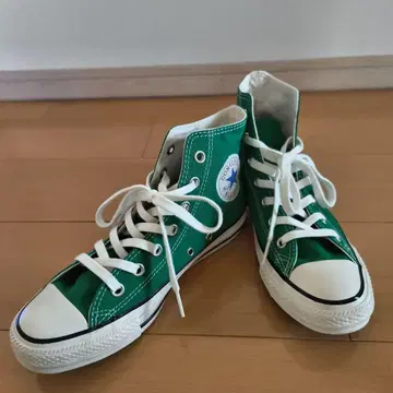 컨버스 US 올스타 그린 하이컷 스니커즈 24.5cm
