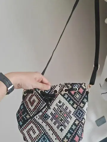 기하학 패턴 숄더백