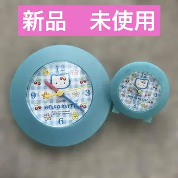 헬로키티 시계 파랑 월&모닝 시계