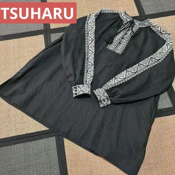 TSUHARU 튜닉 사만사 모스모스 블랙