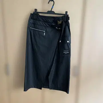 PRIDEBIS 랩스커트 블랙